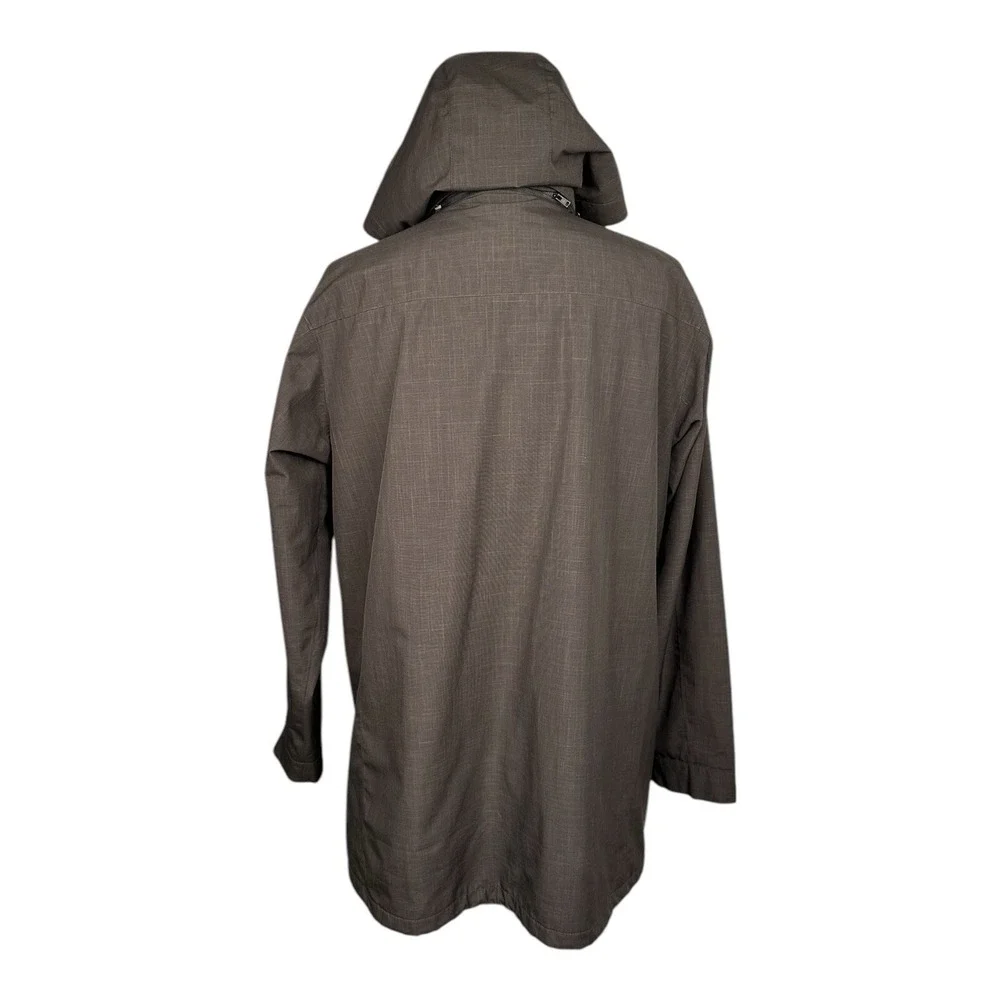 The North Face Mens Brown Full Zip Hooded Water Resistant Parka Jacket XL